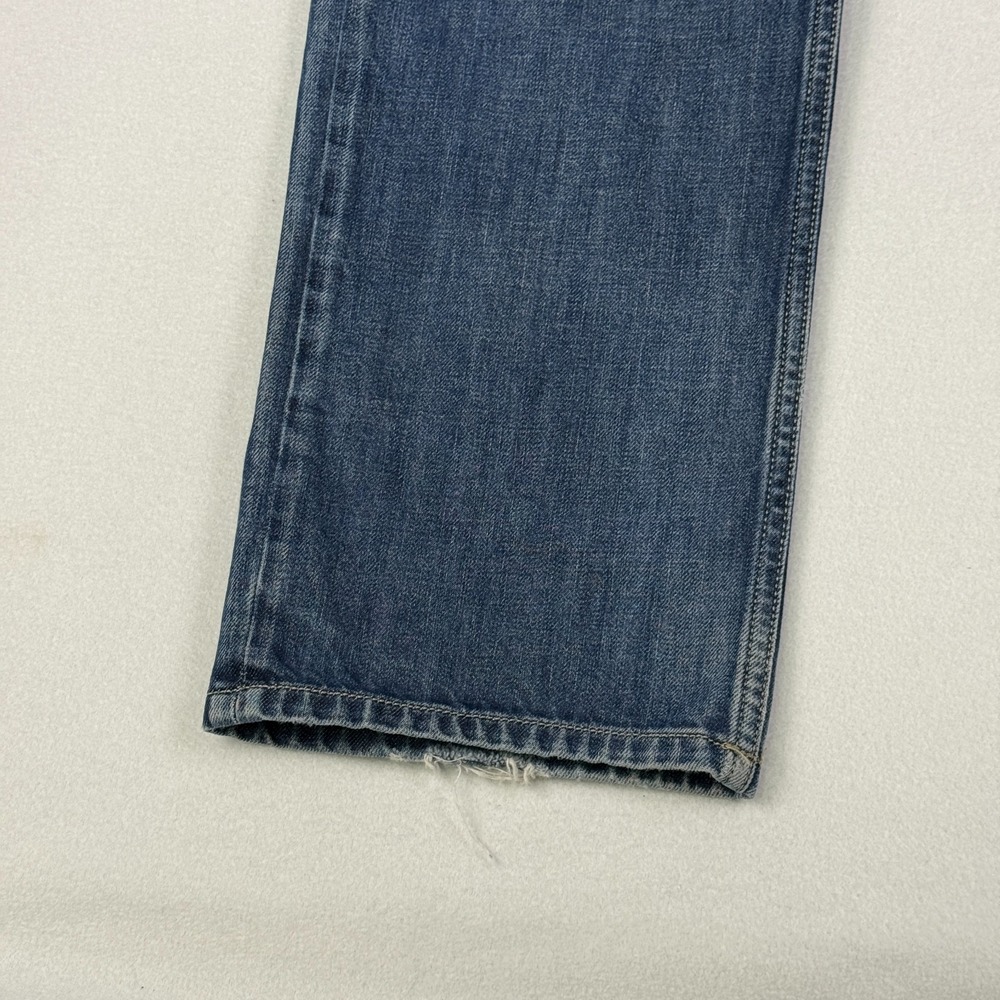 Diesel Industry Mens Button Fly Jeans 34x32 Waykee Straight Distress Worn Heels - Picture 2 of 16